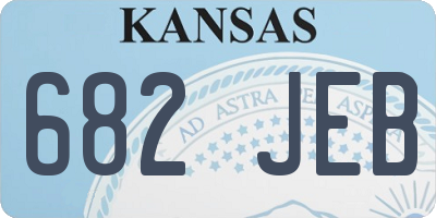 KS license plate 682JEB