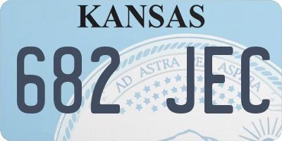 KS license plate 682JEC