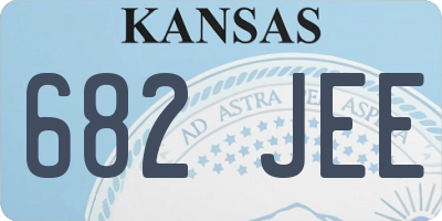 KS license plate 682JEE