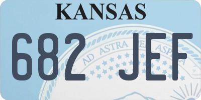 KS license plate 682JEF
