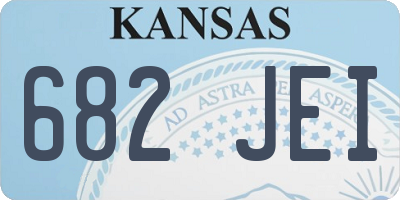 KS license plate 682JEI