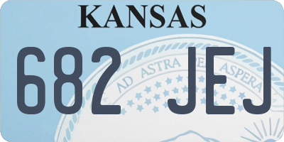 KS license plate 682JEJ