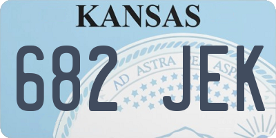 KS license plate 682JEK