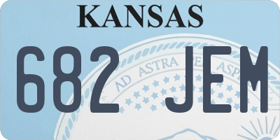 KS license plate 682JEM