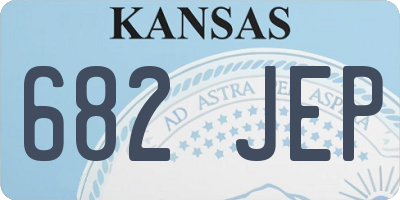 KS license plate 682JEP