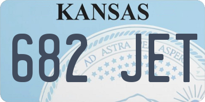 KS license plate 682JET