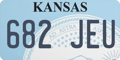 KS license plate 682JEU