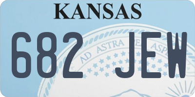 KS license plate 682JEW