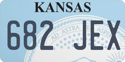 KS license plate 682JEX