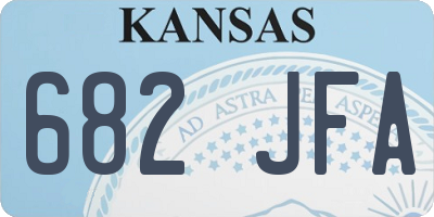 KS license plate 682JFA