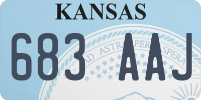 KS license plate 683AAJ