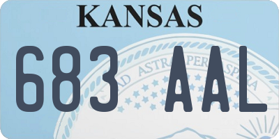 KS license plate 683AAL