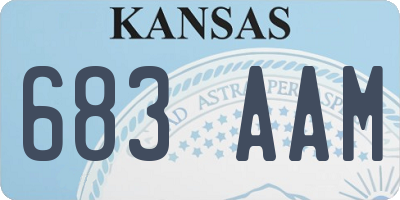 KS license plate 683AAM