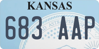 KS license plate 683AAP