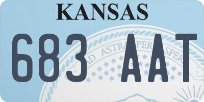 KS license plate 683AAT