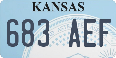 KS license plate 683AEF