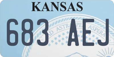 KS license plate 683AEJ