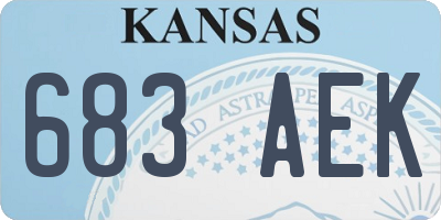KS license plate 683AEK