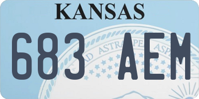 KS license plate 683AEM
