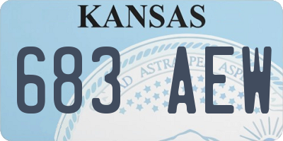 KS license plate 683AEW
