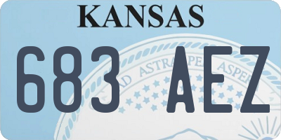 KS license plate 683AEZ