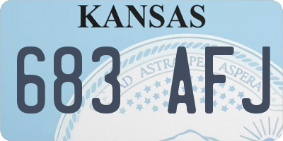 KS license plate 683AFJ