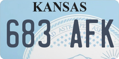 KS license plate 683AFK