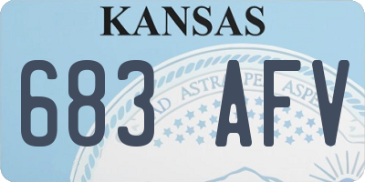 KS license plate 683AFV