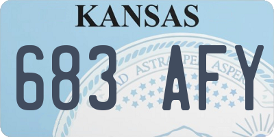 KS license plate 683AFY