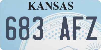 KS license plate 683AFZ