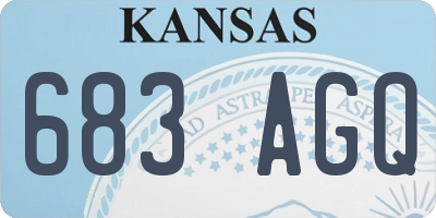 KS license plate 683AGQ