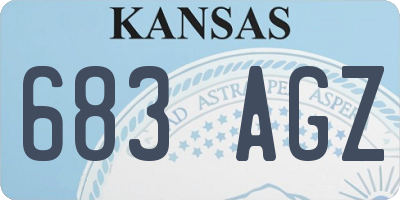 KS license plate 683AGZ