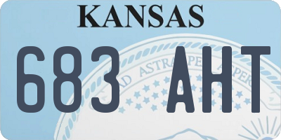 KS license plate 683AHT