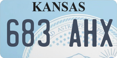 KS license plate 683AHX