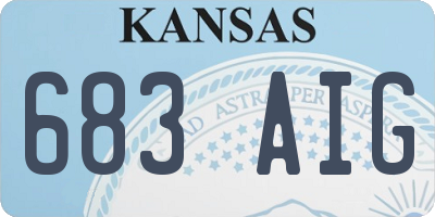 KS license plate 683AIG