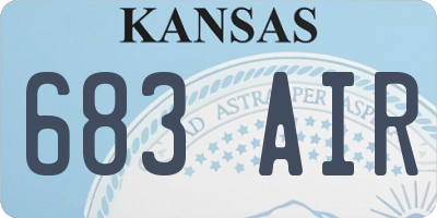 KS license plate 683AIR