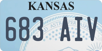 KS license plate 683AIV