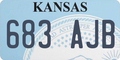 KS license plate 683AJB