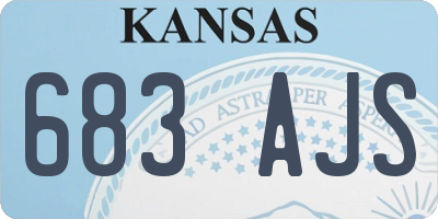 KS license plate 683AJS