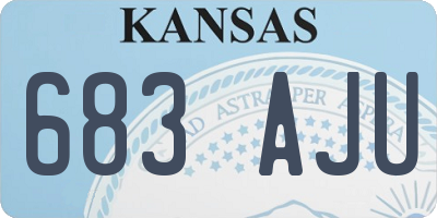 KS license plate 683AJU
