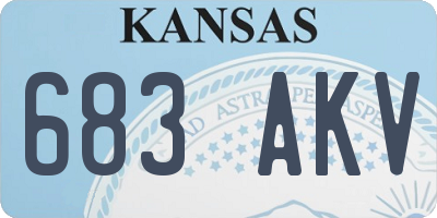 KS license plate 683AKV