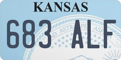 KS license plate 683ALF