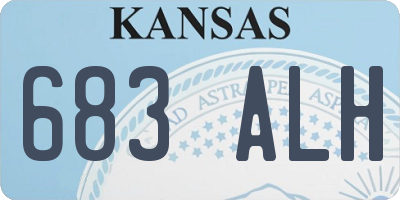 KS license plate 683ALH