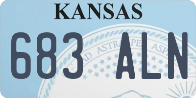 KS license plate 683ALN