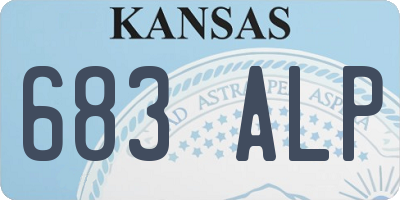 KS license plate 683ALP