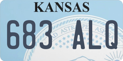 KS license plate 683ALQ