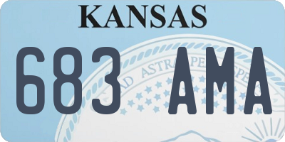 KS license plate 683AMA