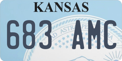 KS license plate 683AMC
