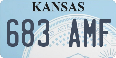 KS license plate 683AMF