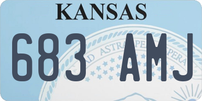 KS license plate 683AMJ